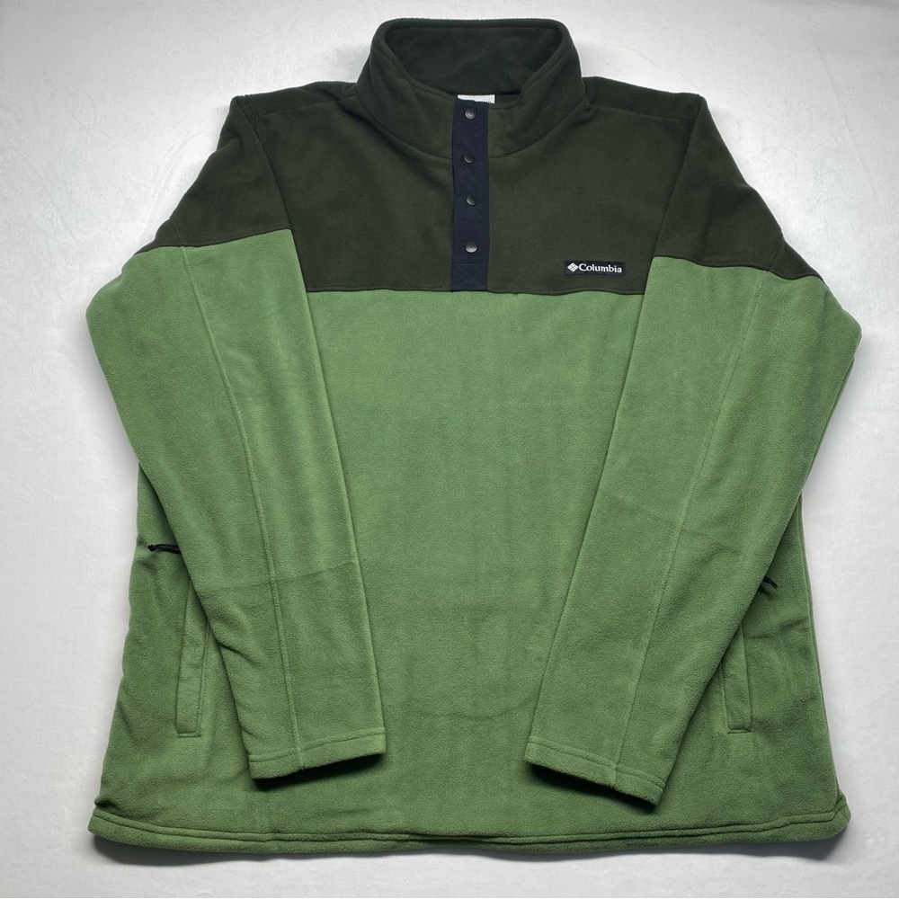 Columbia Men's Basin Trail 3 Half Snap Fleece Pullover Size XL Green. - Picture 1 of 10